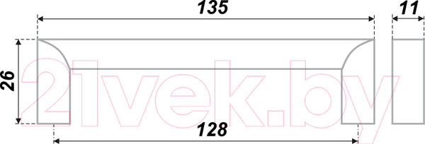 Изображение товара Ручка для мебели Boyard RS052BSN.4/128