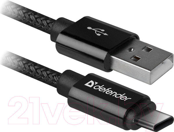 Изображение товара Кабель Defender USB09-03T Pro / 87814 (1м, черный)