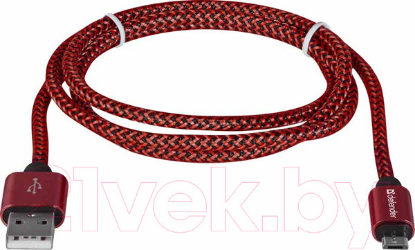 Изображение товара Кабель Defender USB08-03T PRO / 87801 (1м, красный)