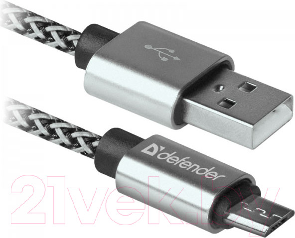 Изображение товара Кабель Defender USB08-03T PRO / 87803 (1м, серый)