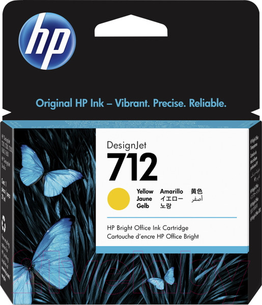 Изображение товара Картридж HP 712 (3ED69A) (желтый)