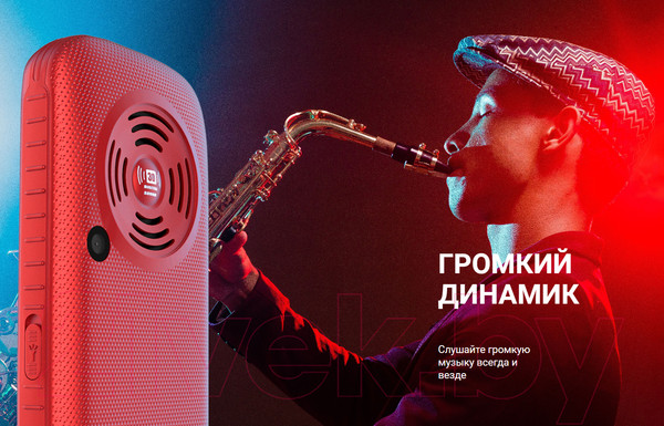 Изображение товара Мобильный телефон Maxvi B9 (красный)