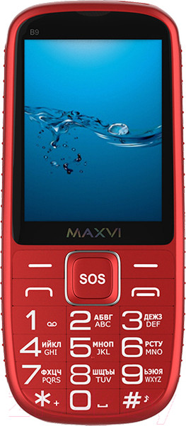 Изображение товара Мобильный телефон Maxvi B9 (красный)