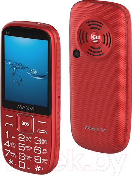 Изображение товара Мобильный телефон Maxvi B9 (красный)