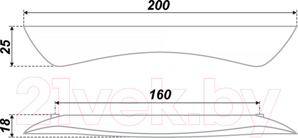 Изображение товара Ручка для мебели Boyard AL RS253CP.1/160