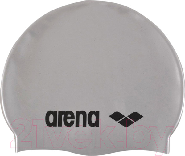 Изображение товара Шапочка для плавания ARENA Classic Silicone JR / 91670 51 (Silver/Black)