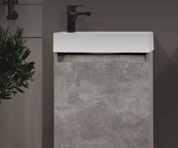 Изображение товара Тумба с умывальником Belux Темпо НП50 (31, бетон чикаго/светло-серый)