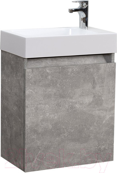 Изображение товара Тумба с умывальником Belux Темпо НП50 (31, бетон чикаго/светло-серый)