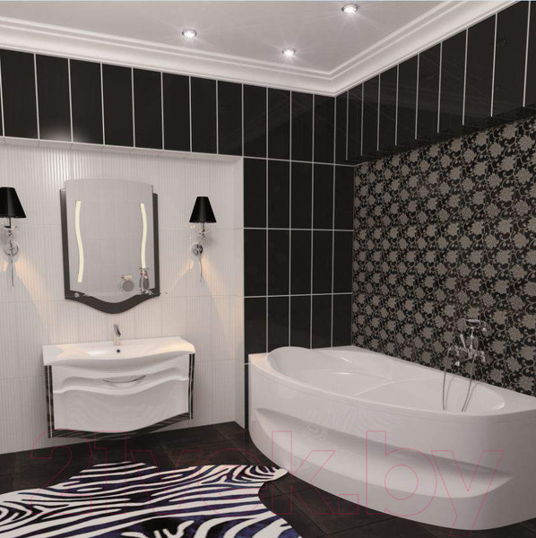 Изображение товара Ванна акриловая 1Марка Julianna 170x100 R (с каркасом)