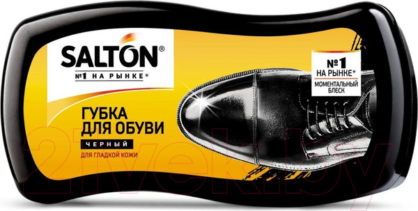 Изображение товара Губка для обуви Salton Волна для гладкой кожи (черный)