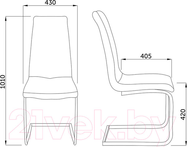 Изображение товара Стул AksHome Tomas (сиреневый велюр HLR-26/хром)