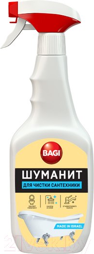 Изображение товара Чистящее средство для ванной комнаты Bagi Шуманит для сантехники (500мл)