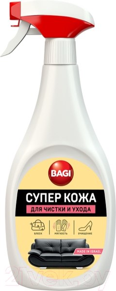 Изображение товара Средство для очистки изделий из кожи Bagi Супер кожа (400мл)