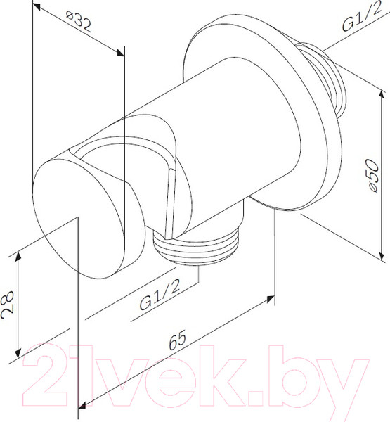 Изображение товара Подключение для душевого шланга AM.PM F0602100