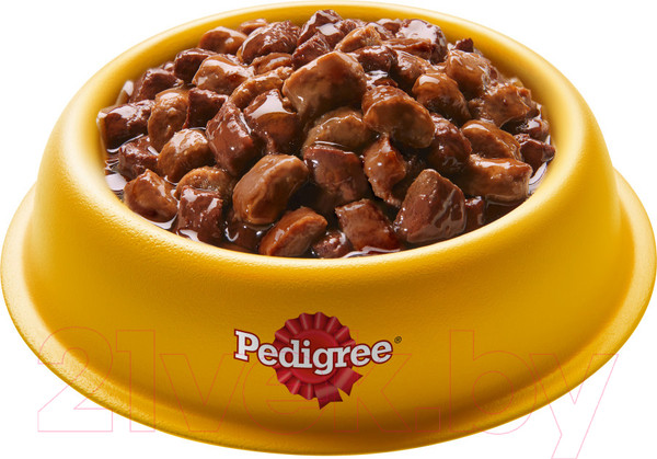 Изображение товара Влажный корм для собак Pedigree Для взрослых собак всех пород с говядиной в соусе (85г)