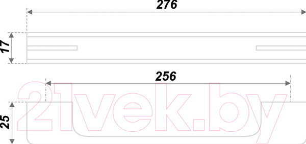 Изображение товара Ручка для мебели Boyard Monohrome RS267CP/BL.4/256