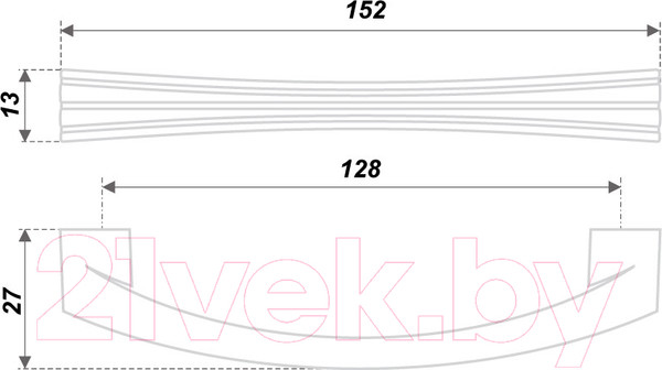 Изображение товара Ручка для мебели Boyard Erika RS270DBL.4/128