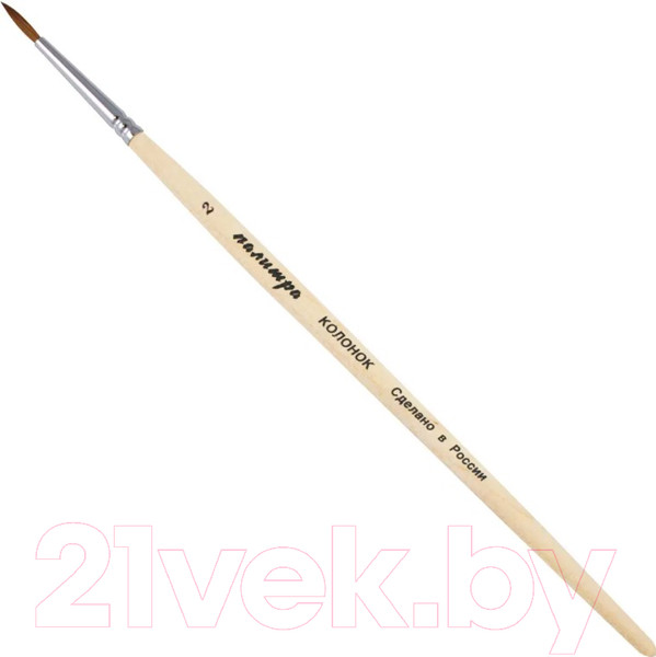 Изображение товара Кисть для рисования ПАЛИТРА Колонок 2 / пЖК1-02.00Б