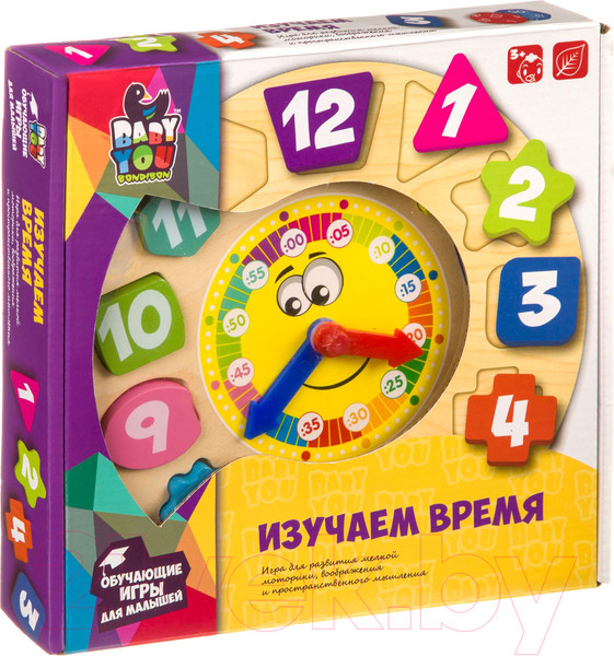 Изображение товара Сортер Bondibon Изучаем время / ВВ4007