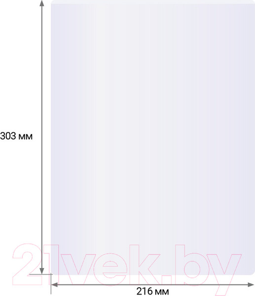 Изображение товара Пленка для ламинирования OfficeSpace А4 216x303мм 60мкм / LF7086 (100л, глянцевый)