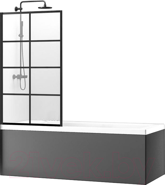 Изображение товара Стеклянная шторка для ванны REA K4570