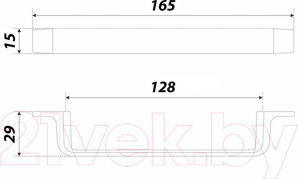 Изображение товара Ручка для мебели Boyard Iron RS299MBSN.4/128