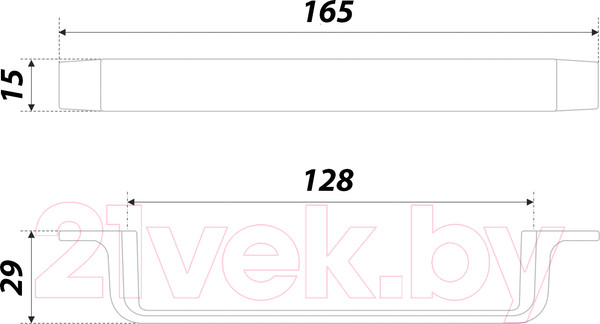 Изображение товара Ручка для мебели Boyard Iron RS299MDN.4/128