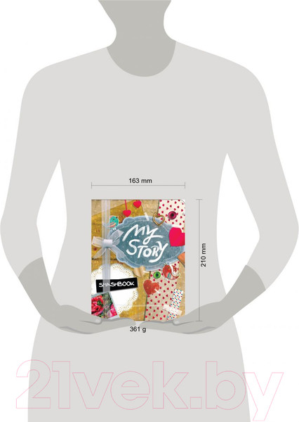 Изображение товара Творческий блокнот Эксмо My story (c наклейками)