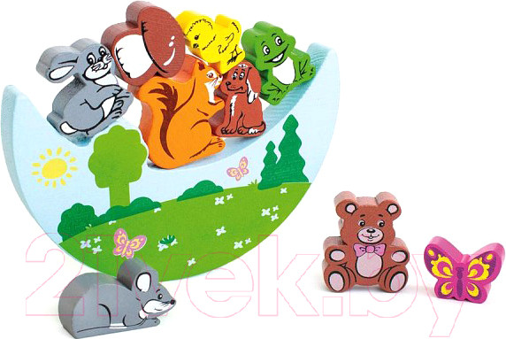 Изображение товара Развивающая игрушка Томик Балансир. Животные / 1-11