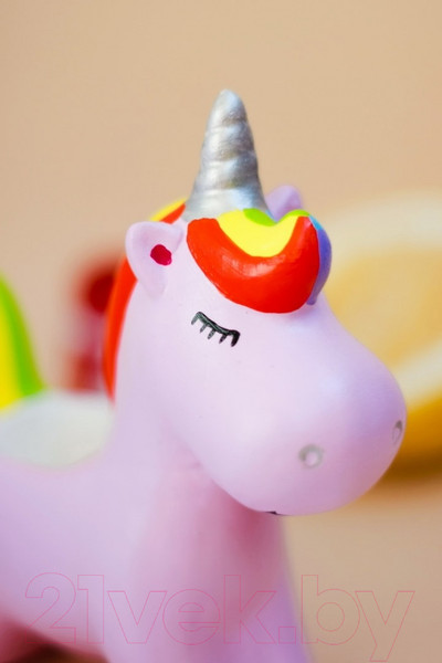 Изображение товара Кашпо Нашы майстры Единорожек 1129 (розовый)