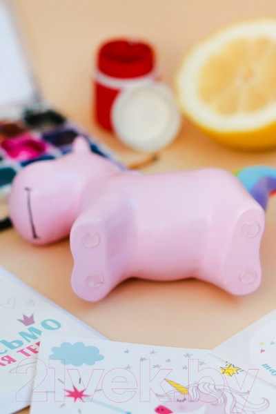 Изображение товара Кашпо Нашы майстры Единорожек 1129 (розовый)