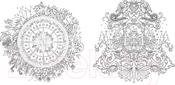 Изображение товара Книга КоЛибри Книга для творчества и вдохновения. Зачарованный лес (Бэсфорд Дж.)