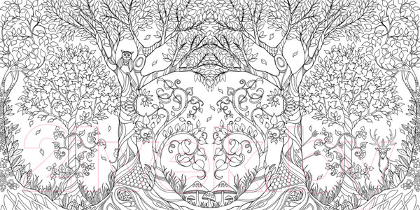 Изображение товара Книга КоЛибри Книга для творчества и вдохновения. Зачарованный лес (Бэсфорд Дж.)