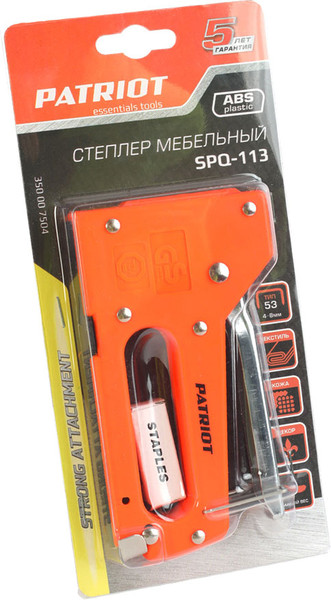 Изображение товара Механический степлер PATRIOT SPQ-113
