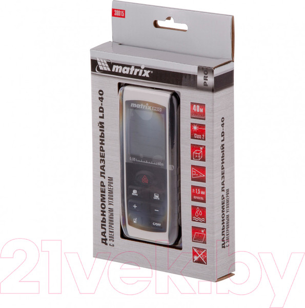 Изображение товара Лазерный дальномер Matrix LD-40 (38015)