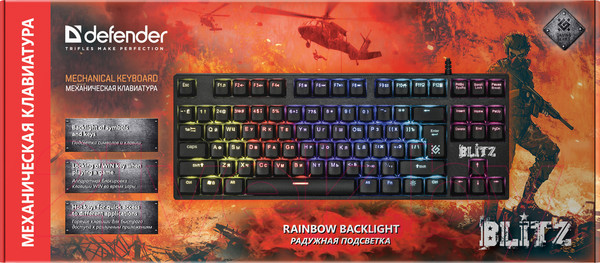 Изображение товара Клавиатура Defender Blitz GK-240L / 45240
