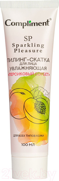 Изображение товара Пилинг для лица Compliment Sparkling Pleasure увлажняющий персиковый сорбет (100мл)