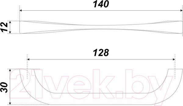 Изображение товара Ручка для мебели Boyard Elba RS442CP.4/128