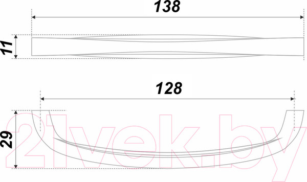 Изображение товара Ручка для мебели Boyard Portu RS443BAZ.4/128
