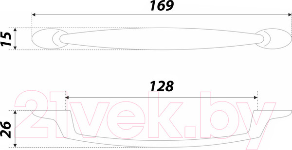 Изображение товара Ручка для мебели Boyard Maestro RS448CP.4/128