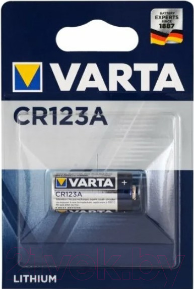 Изображение товара Батарейка Varta Lithium CR123A 3V / 06205301401