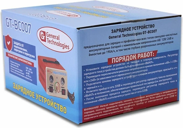 Изображение товара Зарядное устройство для аккумулятора General Technologies GT-BC007 / 033044