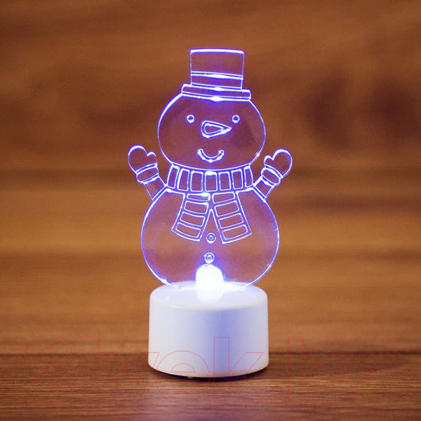 Изображение товара Световая фигурка Neon-Night Снеговик с шарфом 2D 501-053