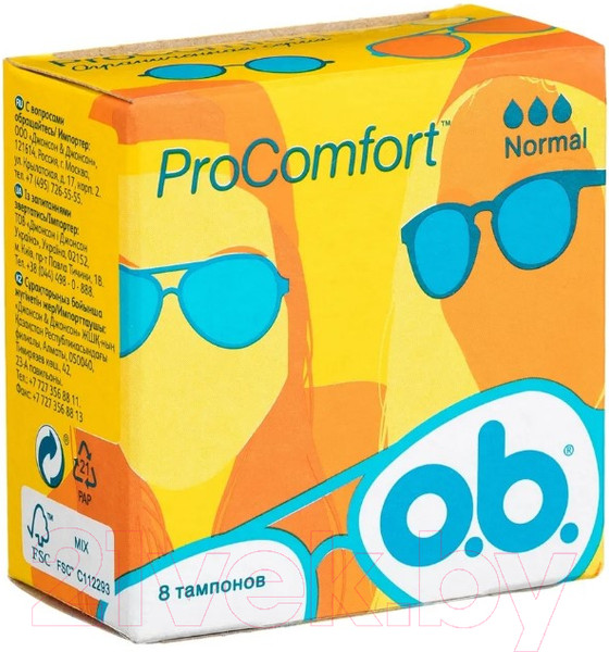Изображение товара Тампоны гигиенические O.b. Pro Comfort Normal (8шт)