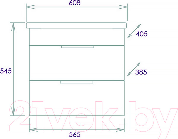 Изображение товара Тумба под умывальник Onika Легран 60.13 (106117)