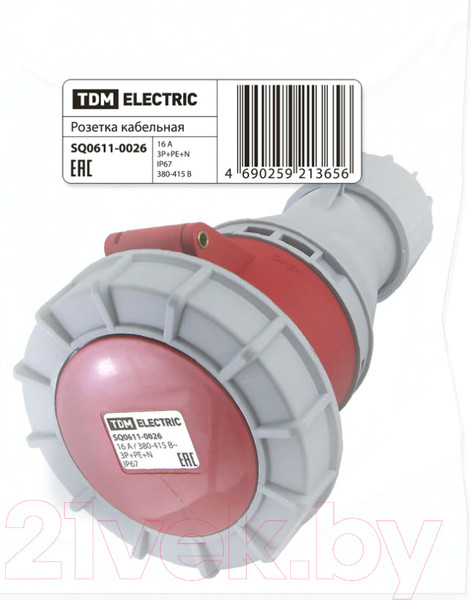 Изображение товара Розетка силовая TDM SQ0611-0026