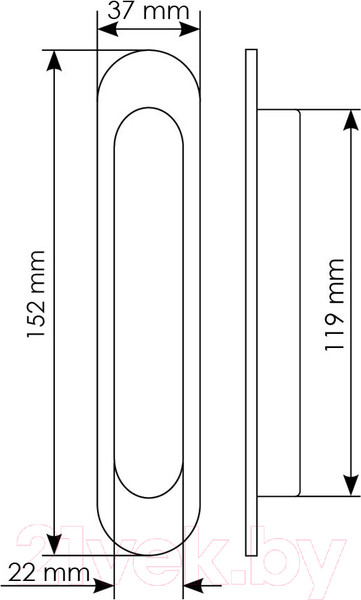 Изображение товара Ручка дверная Morelli MHS150 SC (матовый хром)