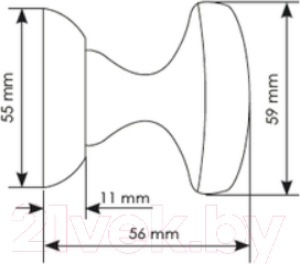 Изображение товара Ручка дверная Morelli MHR-1 AB