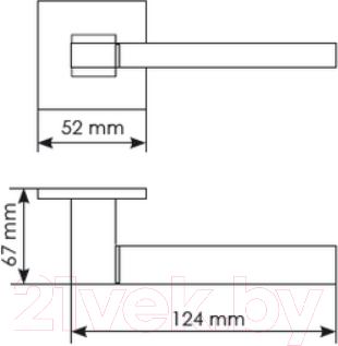 Изображение товара Ручка дверная Morelli Diy MH-47-S6 W