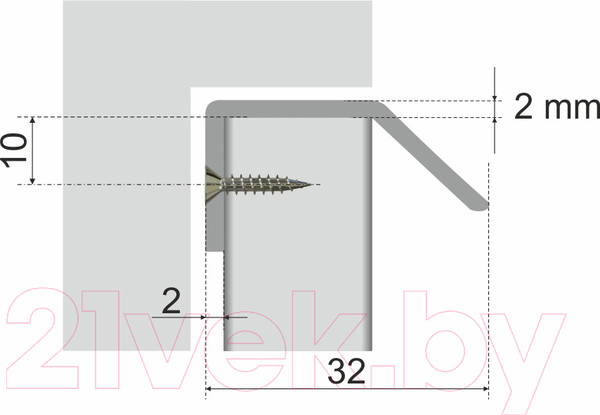 Изображение товара Ручка для мебели Boyard Detail RT007MBSN.1/32